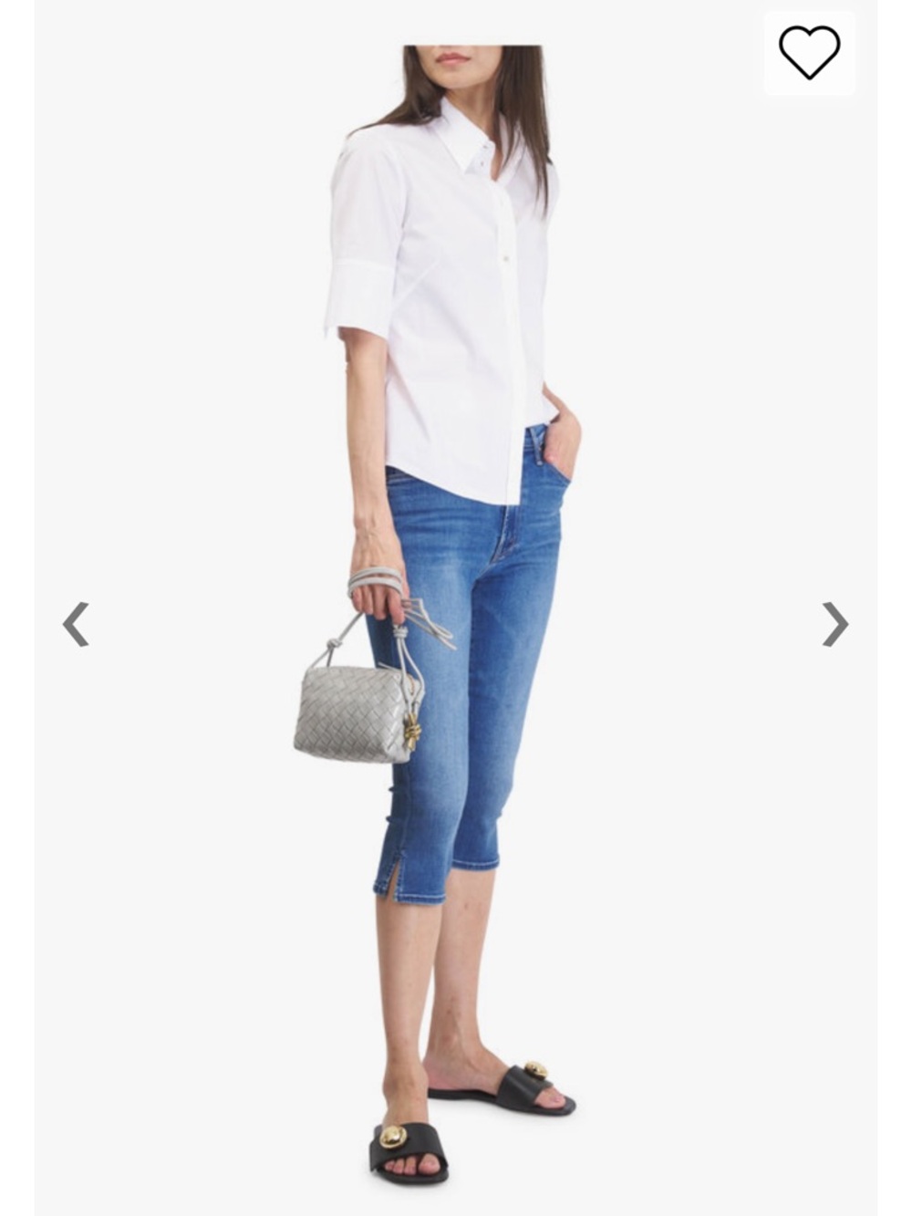 MOTHER The Stunner Bunny Snip Capri Jeans in  Connect the Dots - Picture 3 of 4